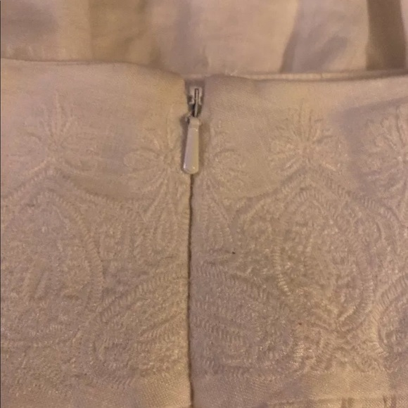 SOLD- Ralph Lauren Linen Pleated Skirt - Picture 6 of 7